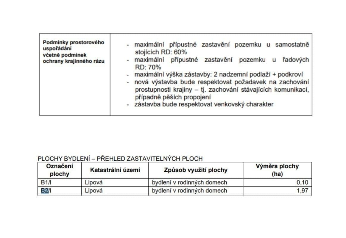 Prodej pozemku 1.085 m², Lipová, Olomoucký kraj Prodej pozemku 1.085 m², Lipová, Olomoucký kraj