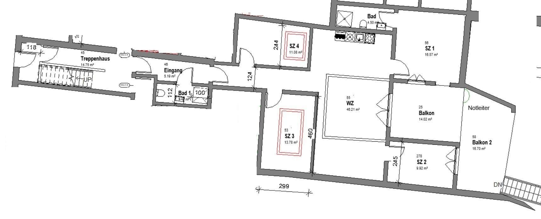 Pronájem bytu 5+1 133 m², Kirchstraße 6, Rüdesheim am Rhein, Hessen Pronájem bytu 5+1 133 m², Kirchstraße 6, Rüdesheim am Rhein, Hessen