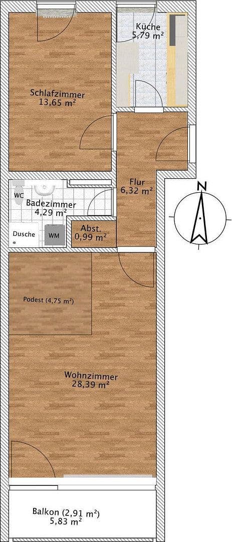 Prodej bytu 2+1 62 m², Georgenschwaigstraße 29, München, Bavorsko Prodej bytu 2+1 62 m², Georgenschwaigstraße 29, München, Bavorsko