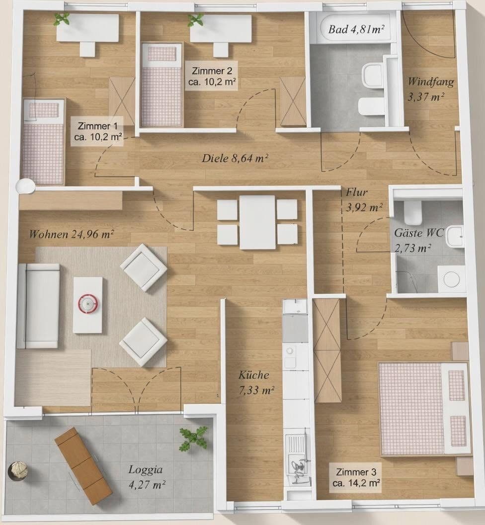 Prodej bytu 4+1 96 m², München, Bavorsko Prodej bytu 4+1 96 m², München, Bavorsko