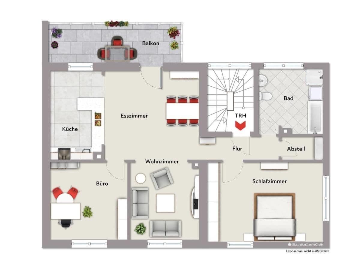 Pronájem bytu 4+1 110 m², Grüntalstr 12, Hösbach, Bavorsko Pronájem bytu 4+1 110 m², Grüntalstr 12, Hösbach, Bavorsko