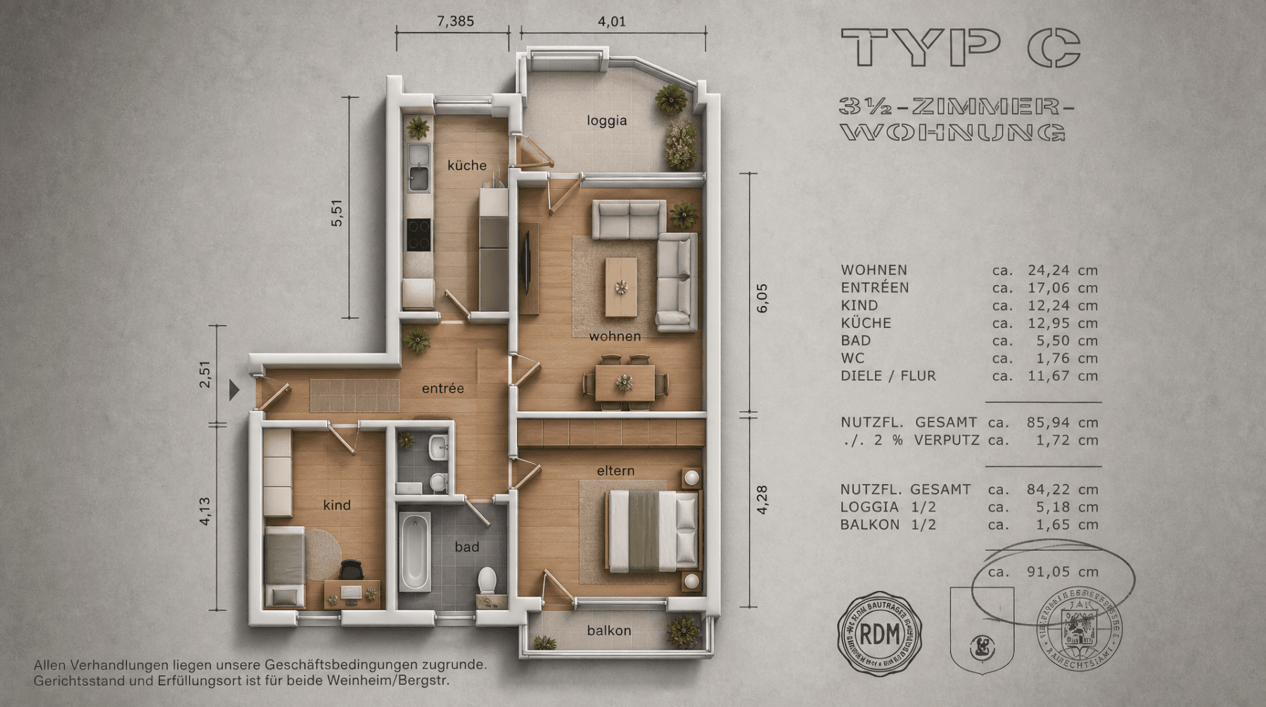 Prodej bytu 3+1 91 m², Multring 7, Weinheim, Bádensko-Württembersko Prodej bytu 3+1 91 m², Multring 7, Weinheim, Bádensko-Württembersko