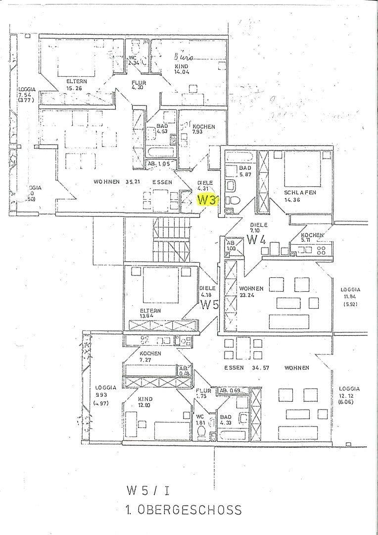 Pronájem bytu 3+1 97 m², Würzburg, Bavorsko Pronájem bytu 3+1 97 m², Würzburg, Bavorsko