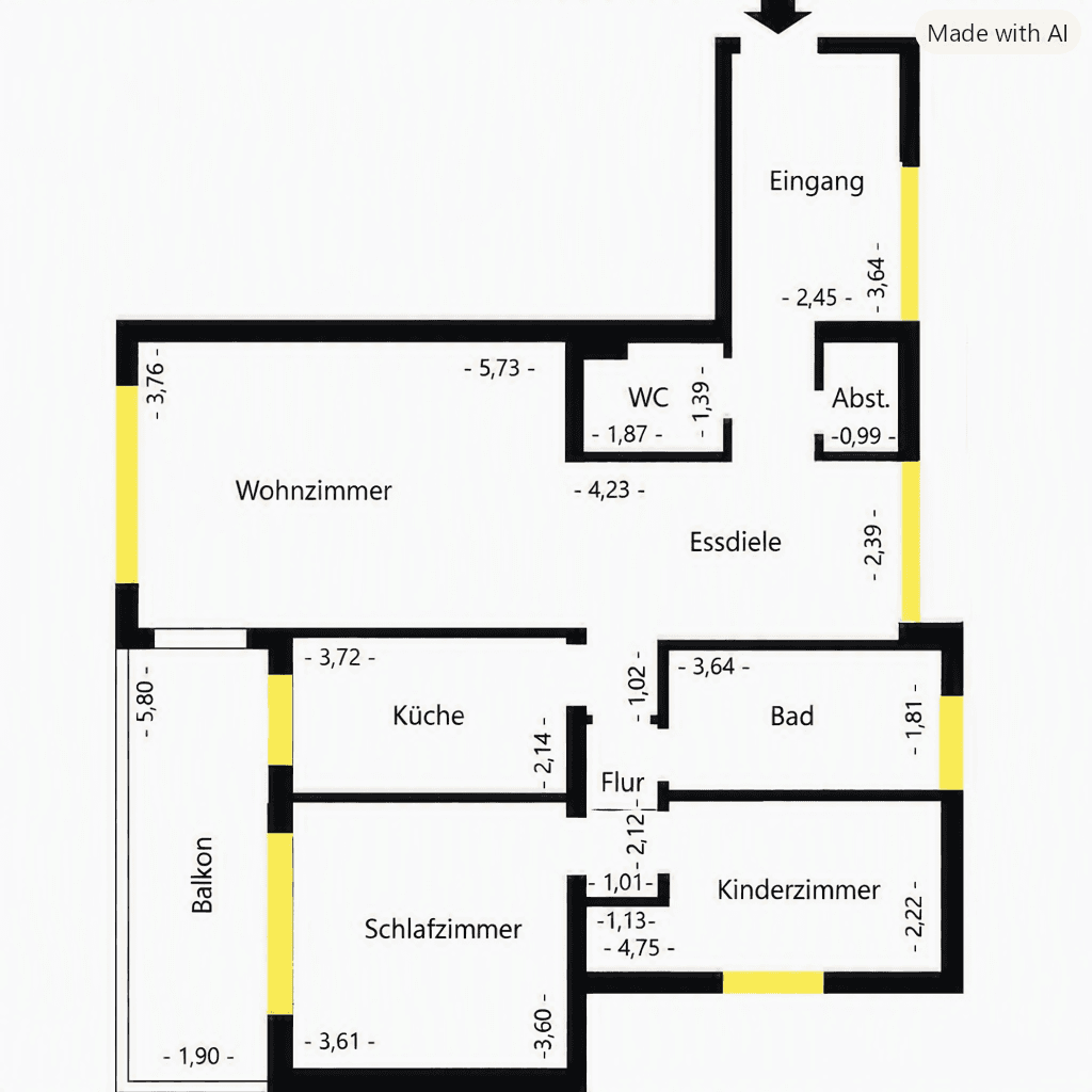 Pronájem bytu 3+1 92 m², Im Wohnpark 38, Bergheim, Severní Porýní-Vestfálsko Pronájem bytu 3+1 92 m², Im Wohnpark 38, Bergheim, Severní Porýní-Vestfálsko