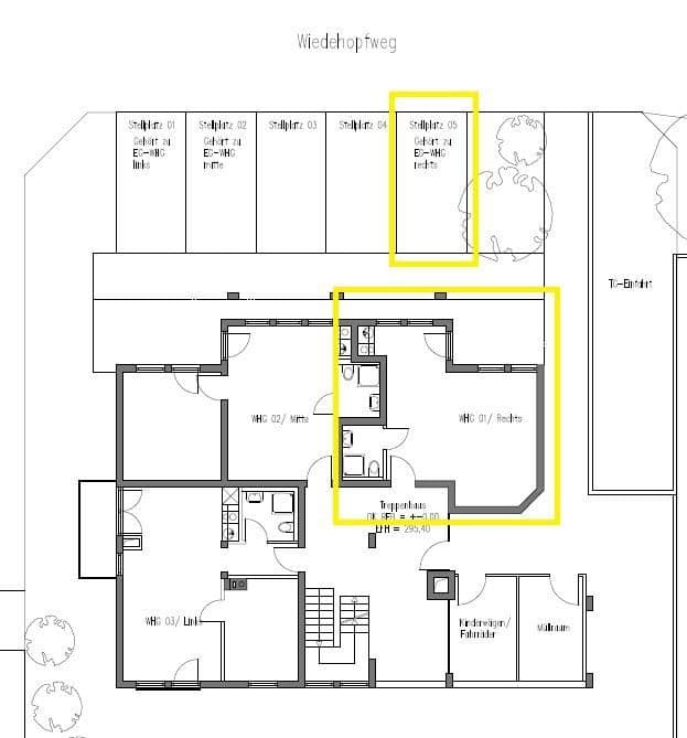 Pronájem bytu 1+1 35 m², Wiedehopfweg 5, Waiblingen, Bádensko-Württembersko Pronájem bytu 1+1 35 m², Wiedehopfweg 5, Waiblingen, Bádensko-Württembersko