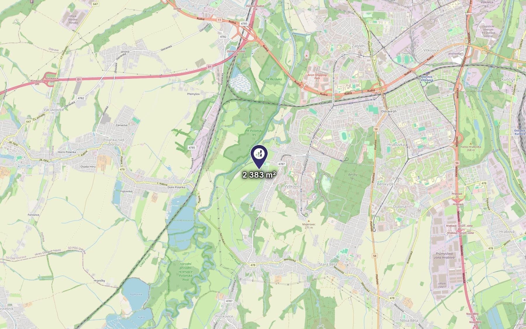 Prodej pozemku 1.192 m², Ostrava, Moravskoslezský kraj Prodej pozemku 1.192 m², Ostrava, Moravskoslezský kraj