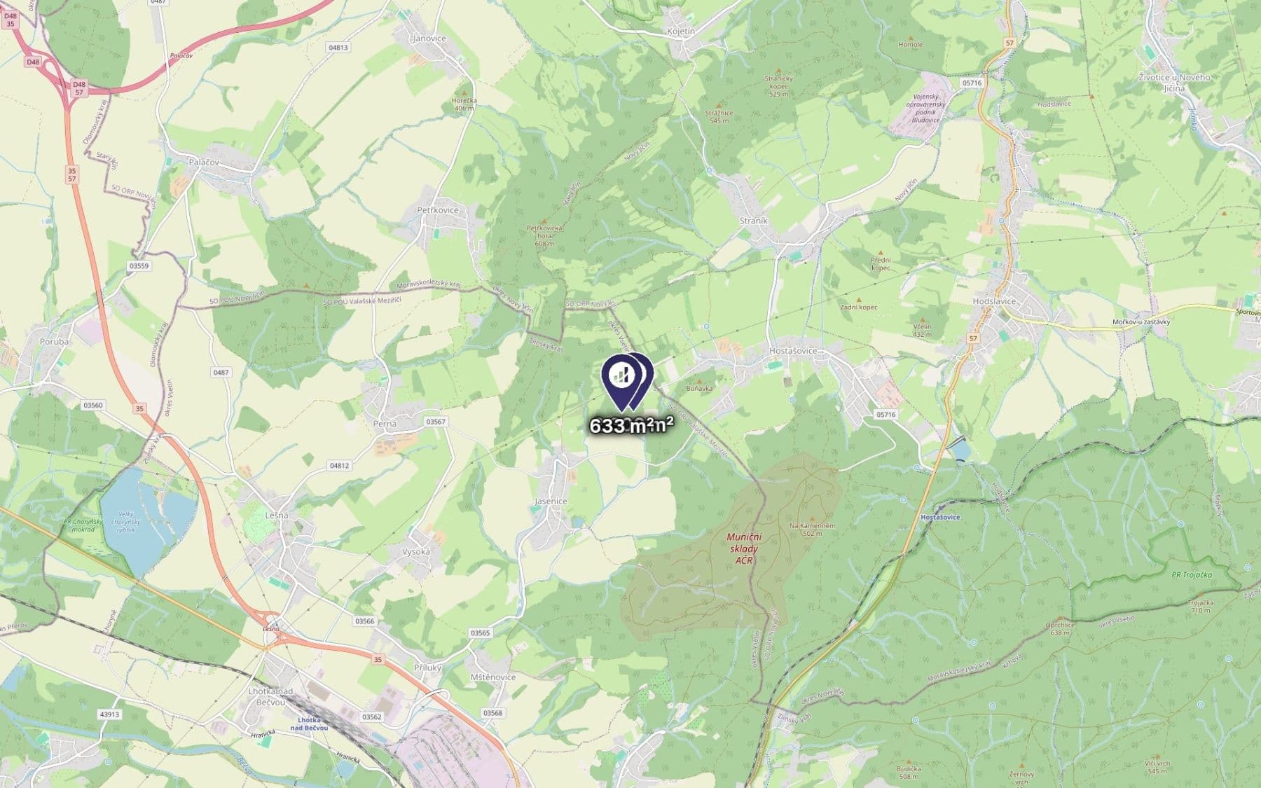 Prodej pozemku 1.470 m², Lešná, Zlínský kraj Prodej pozemku 1.470 m², Lešná, Zlínský kraj