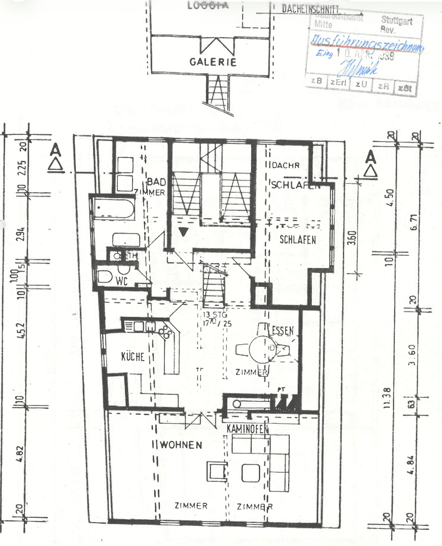 Pronájem bytu 2+kk 87 m², Stuttgart, Bádensko-Württembersko Pronájem bytu 2+kk 87 m², Stuttgart, Bádensko-Württembersko