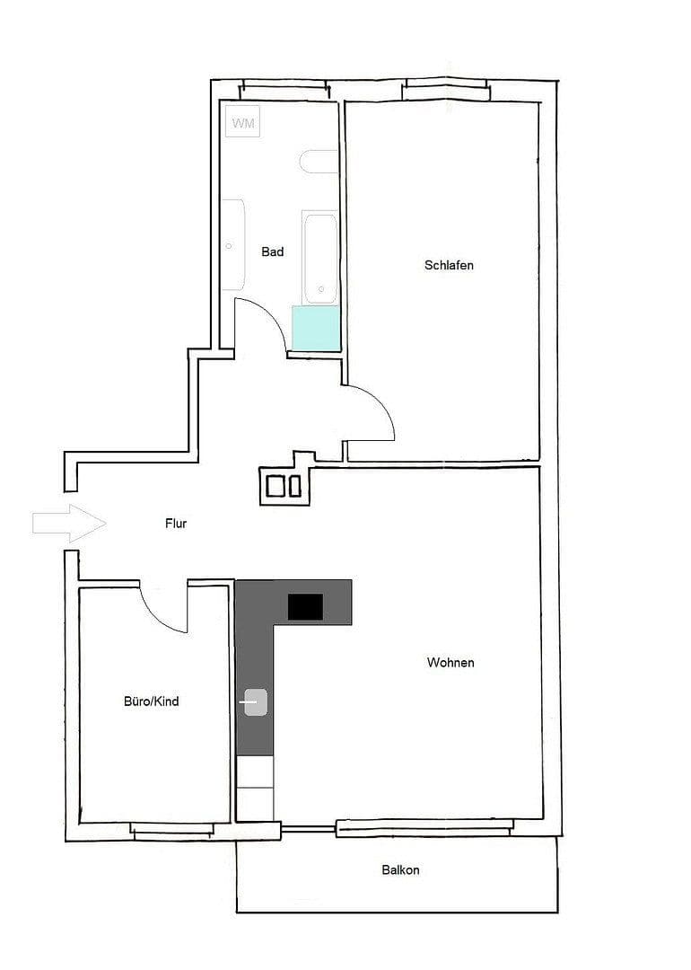 Prodej bytu 3+1 72 m², Hamburg, Hamburg Prodej bytu 3+1 72 m², Hamburg, Hamburg
