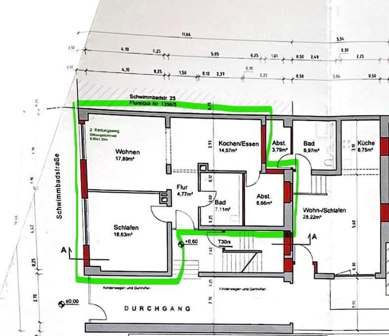 Pronájem bytu 2+kk 70 m², Schwimmbadstr. 27, Bruchsal, Bádensko-Württembersko Pronájem bytu 2+kk 70 m², Schwimmbadstr. 27, Bruchsal, Bádensko-Württembersko