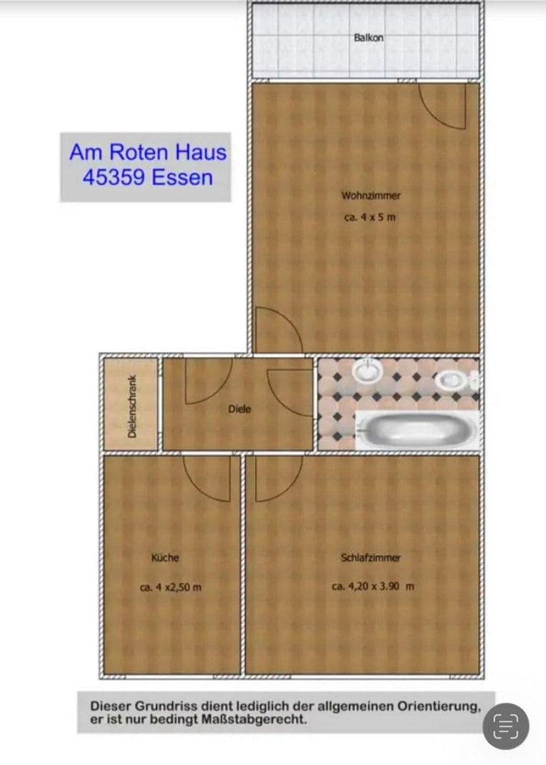 Pronájem bytu 2+kk 57 m², Am Roten Haus 31, Essen, Severní Porýní-Vestfálsko Pronájem bytu 2+kk 57 m², Am Roten Haus 31, Essen, Severní Porýní-Vestfálsko