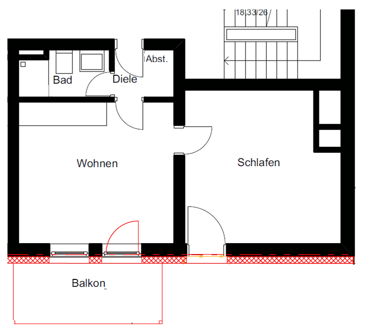 Pronájem bytu 2+1 36 m², München, Bavorsko Pronájem bytu 2+1 36 m², München, Bavorsko