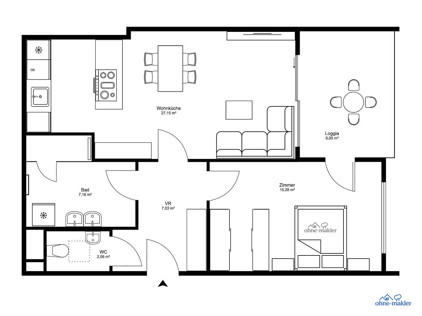 Pronájem bytu 2+1 59 m², Pastorstraße 28, Wien, Wien Pronájem bytu 2+1 59 m², Pastorstraße 28, Wien, Wien