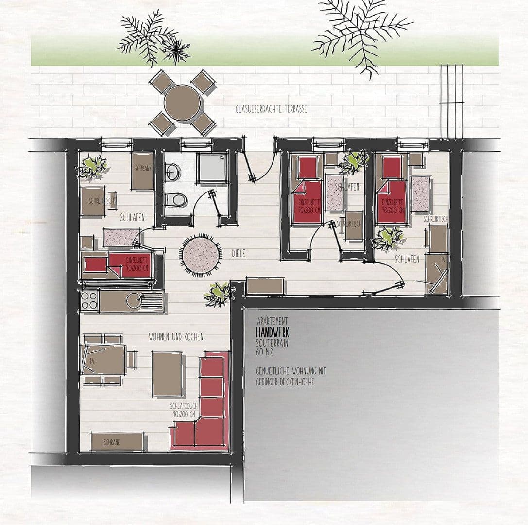 Pronájem bytu 2+1 54 m², Schwerin, Mecklenburg-Vorpommern Pronájem bytu 2+1 54 m², Schwerin, Mecklenburg-Vorpommern