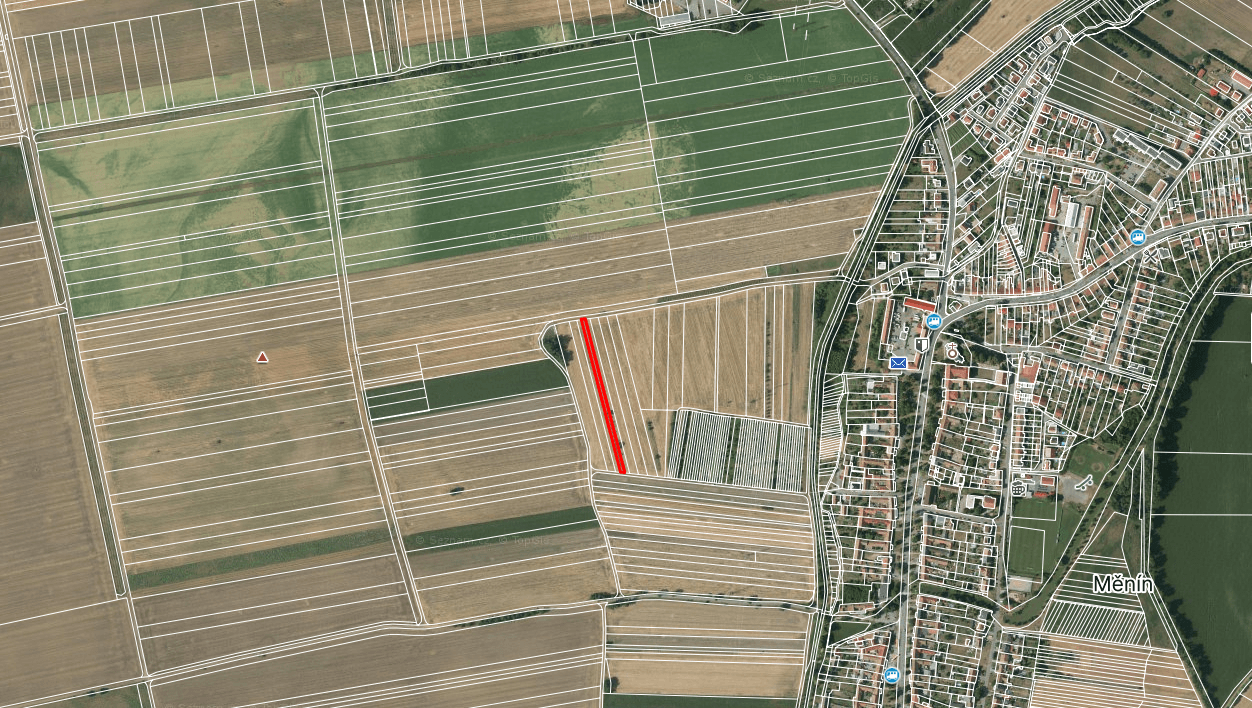 Prodej pozemku 2.197 m², Měnín, Jihomoravský kraj Prodej pozemku 2.197 m², Měnín, Jihomoravský kraj
