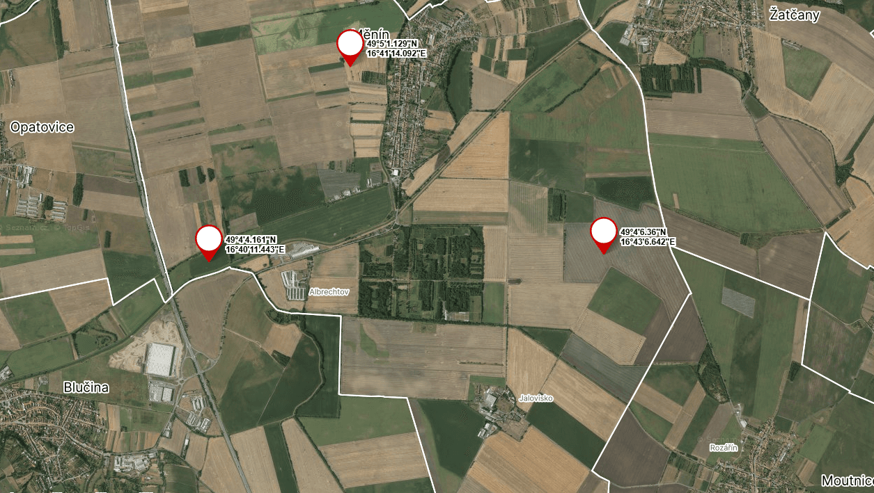 Prodej pozemku 2.197 m², Měnín, Jihomoravský kraj Prodej pozemku 2.197 m², Měnín, Jihomoravský kraj
