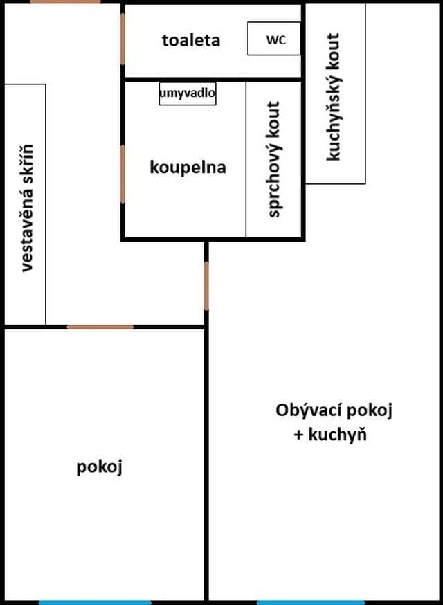 Prodej bytu 2+kk 45 m², Veslařská, Mělník, Středočeský kraj Prodej bytu 2+kk 45 m², Veslařská, Mělník, Středočeský kraj