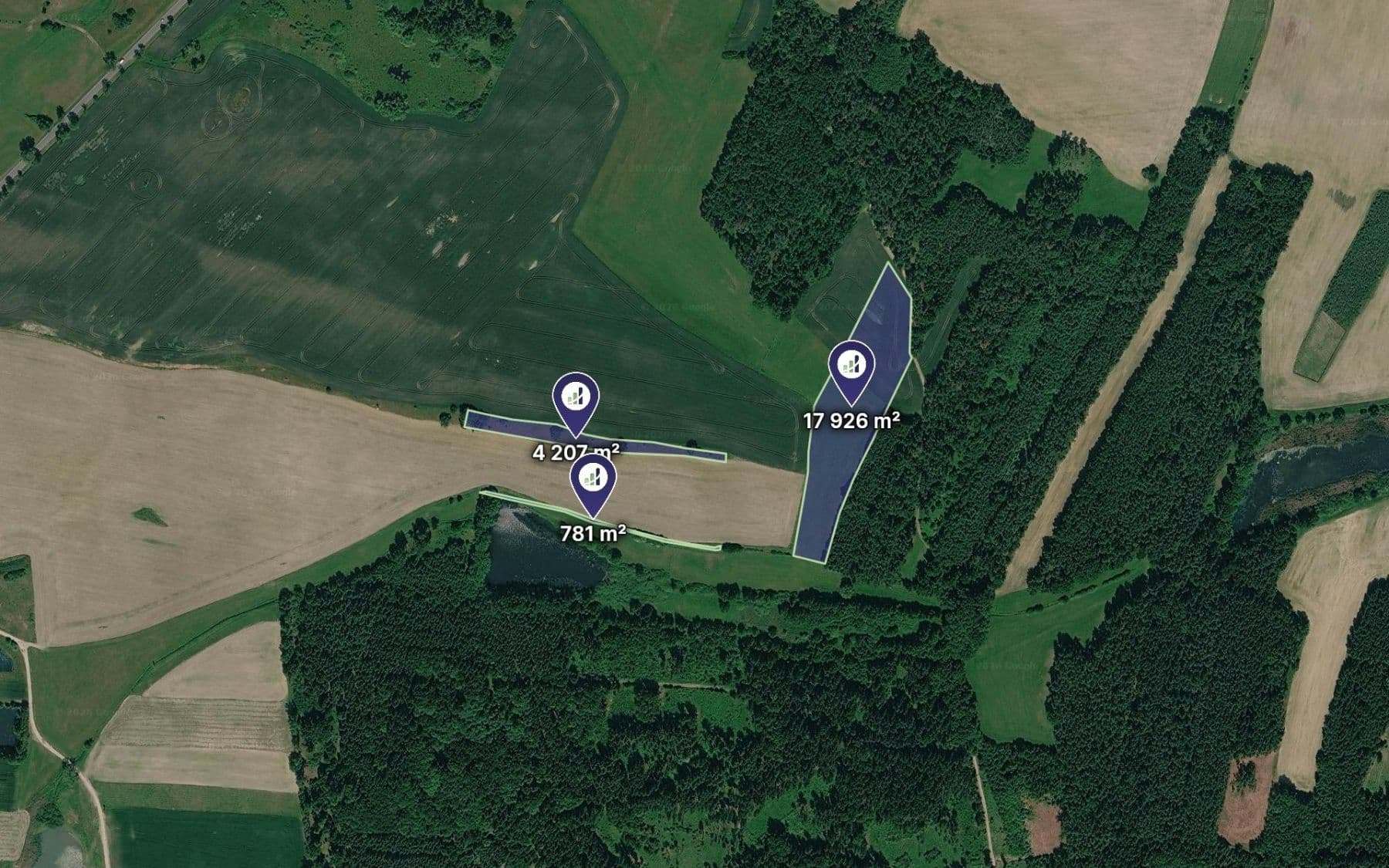 Prodej pozemku 35.225 m², Dobev, Jihočeský kraj Prodej pozemku 35.225 m², Dobev, Jihočeský kraj