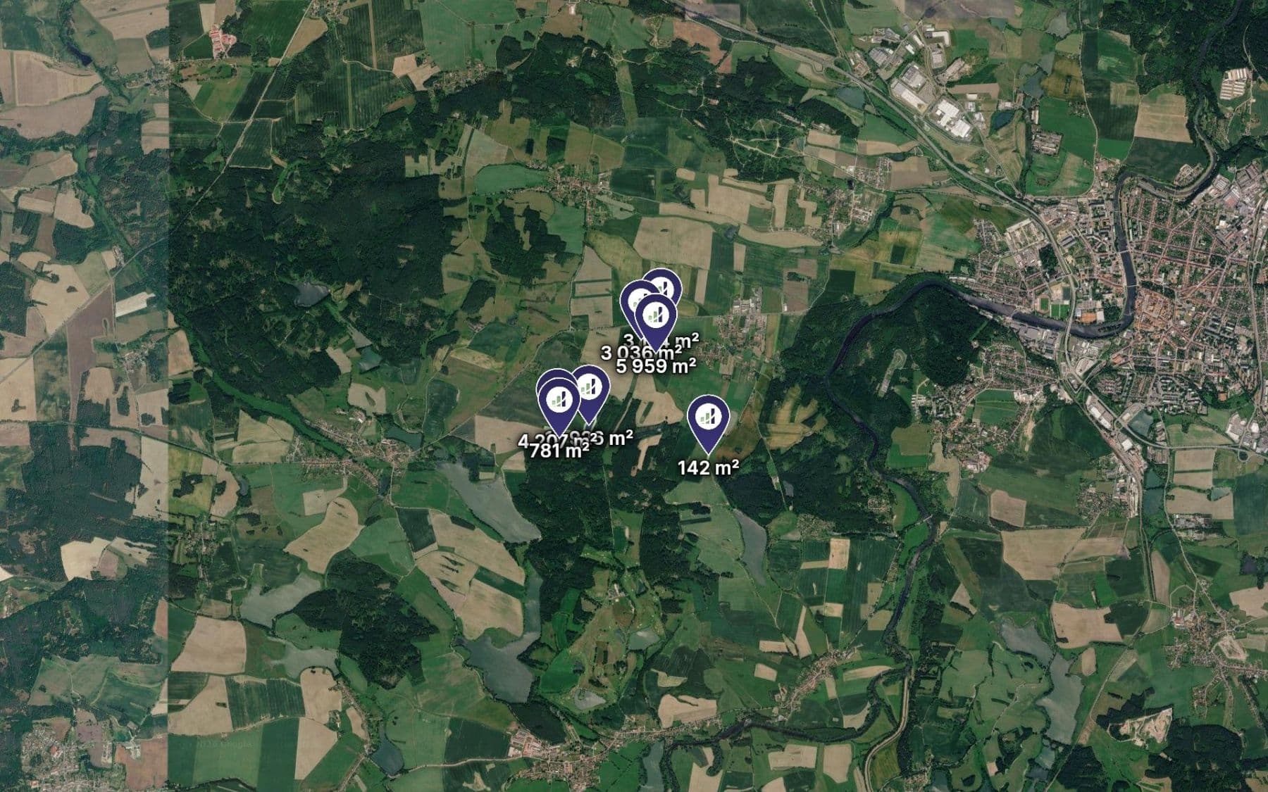 Prodej pozemku 35.225 m², Dobev, Jihočeský kraj Prodej pozemku 35.225 m², Dobev, Jihočeský kraj