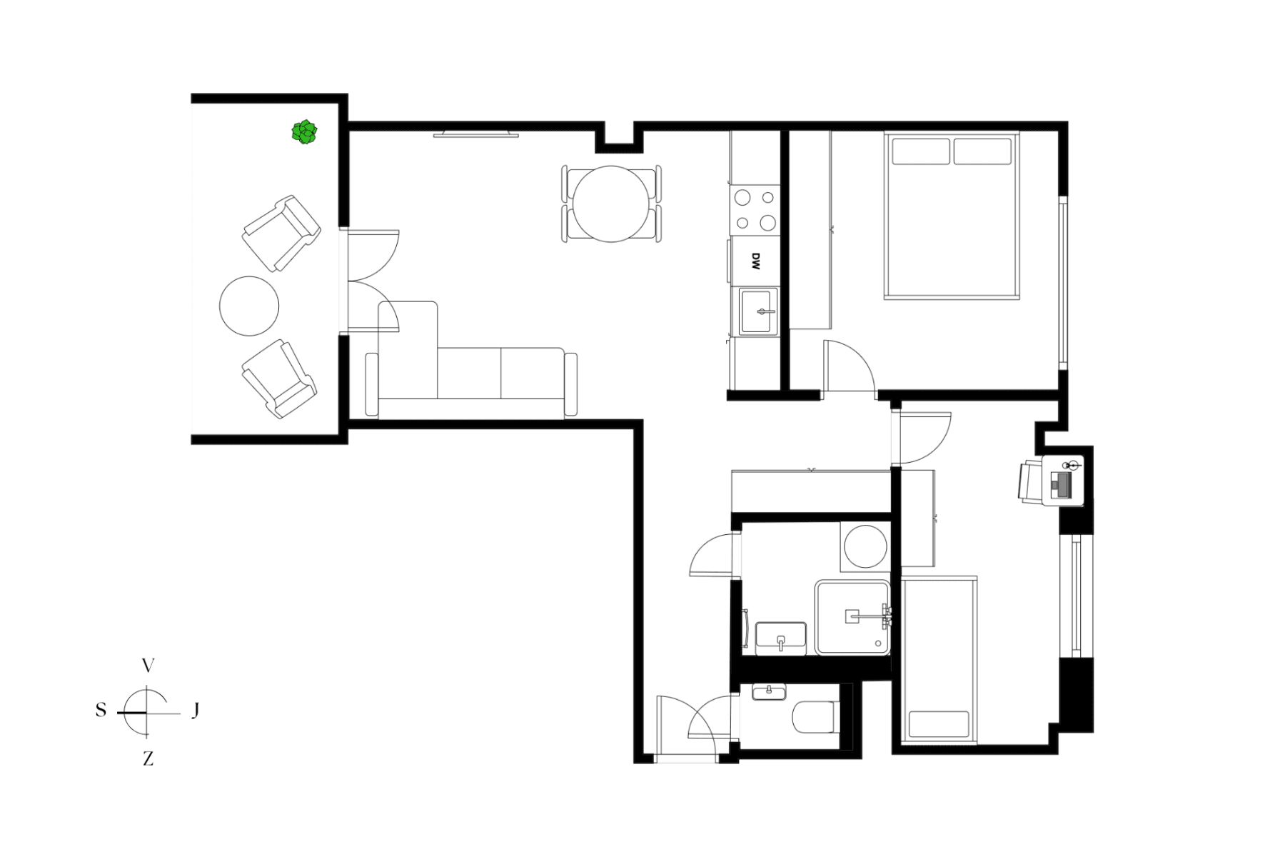 Prodej bytu 3+kk 55 m², K Louži, Praha, Praha Prodej bytu 3+kk 55 m², K Louži, Praha, Praha