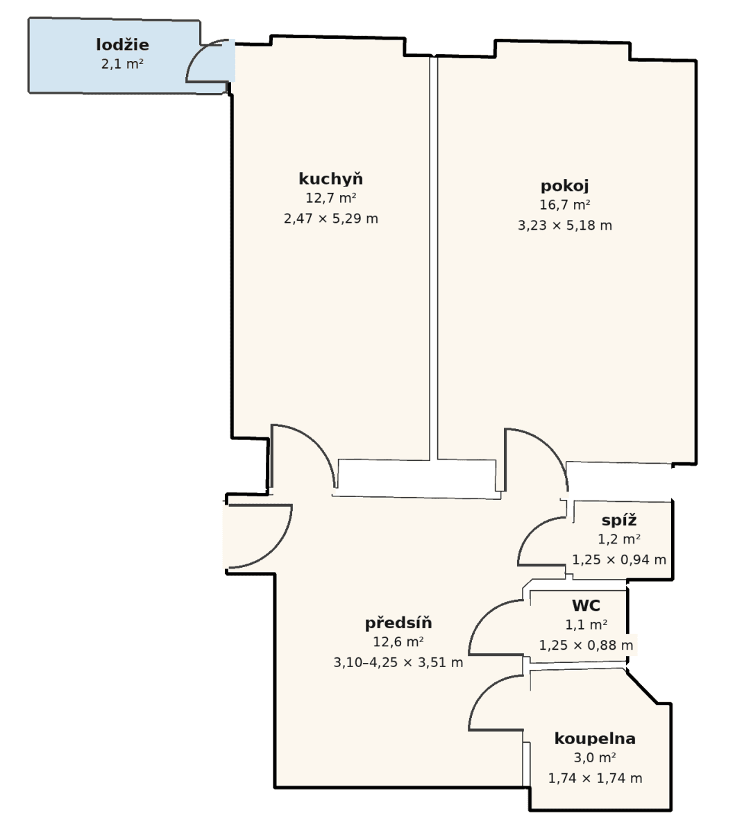 Prodej bytu 1+1 47 m², Palackého třída, Brno, Jihomoravský kraj Prodej bytu 1+1 47 m², Palackého třída, Brno, Jihomoravský kraj