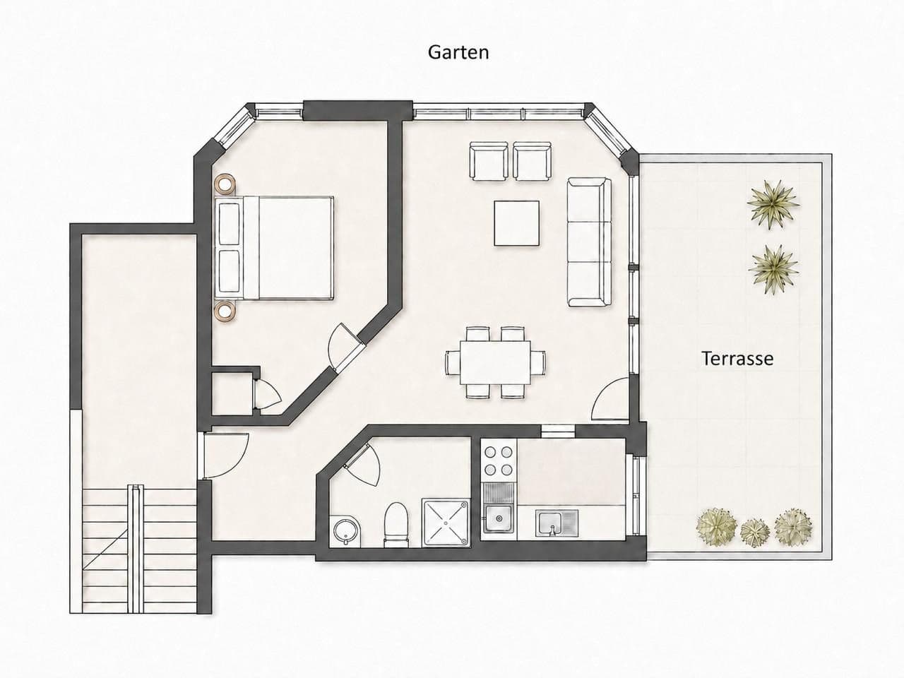 Pronájem bytu 2+1 60 m², Wehrstr. 7, Münster, Severní Porýní-Vestfálsko Pronájem bytu 2+1 60 m², Wehrstr. 7, Münster, Severní Porýní-Vestfálsko