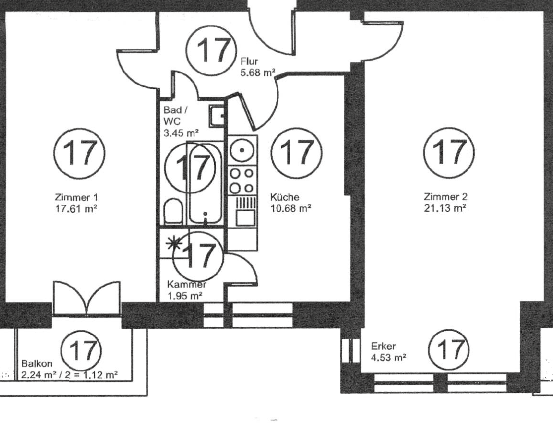 Prodej bytu 2+1 67 m², Mindener Straße 3, Berlin, Berlín Prodej bytu 2+1 67 m², Mindener Straße 3, Berlin, Berlín
