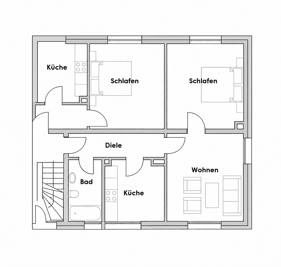 Pronájem bytu 2+1 51 m², Wetter (Ruhr), Severní Porýní-Vestfálsko Pronájem bytu 2+1 51 m², Wetter (Ruhr), Severní Porýní-Vestfálsko