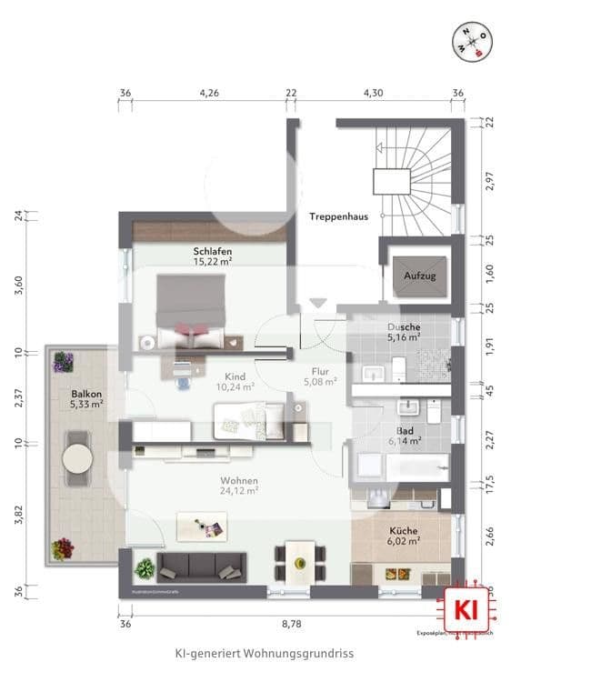 Prodej bytu 3+1 78 m², Bibergerstrasse 47, Unterhaching, Bavorsko Prodej bytu 3+1 78 m², Bibergerstrasse 47, Unterhaching, Bavorsko