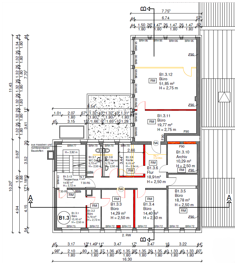 Pronájem kanceláře 188 m², Heiligenhaus, Severní Porýní-Vestfálsko Pronájem kanceláře 188 m², Heiligenhaus, Severní Porýní-Vestfálsko