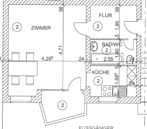 Prodej bytu 1+1 36 m², Johanniterstraße 32, Berlin, Berlín Prodej bytu 1+1 36 m², Johanniterstraße 32, Berlin, Berlín
