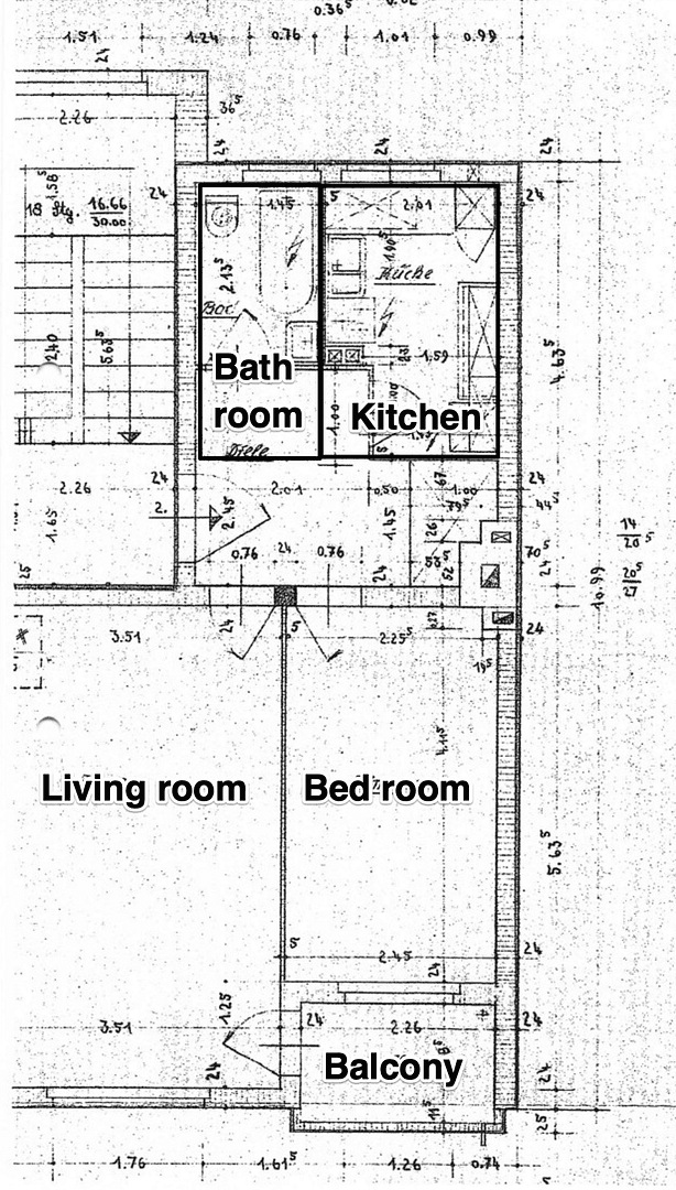 Prodej bytu 2+1 47 m², Berlin, Berlín Prodej bytu 2+1 47 m², Berlin, Berlín