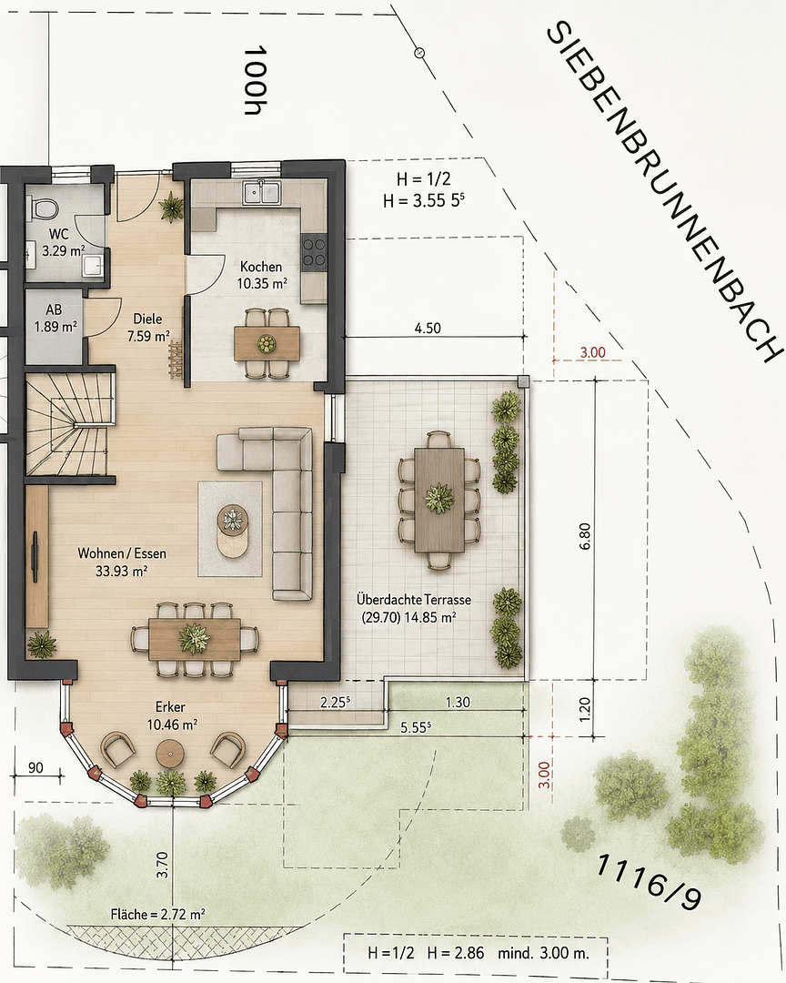 Prodej domu 182 m², pozemek 382 m², Augsburg, Bavorsko Prodej domu 182 m², pozemek 382 m², Augsburg, Bavorsko