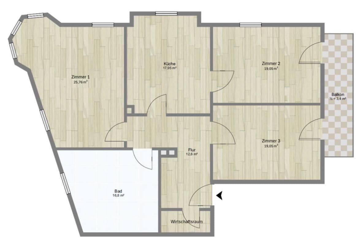 Pronájem bytu 3+1 115 m², Ellmaierstraße 6, Rosenheim, Bavorsko Pronájem bytu 3+1 115 m², Ellmaierstraße 6, Rosenheim, Bavorsko