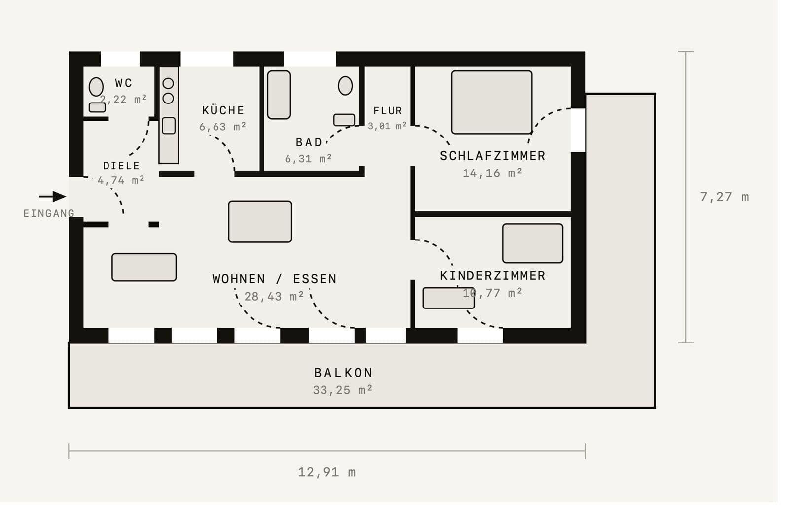 Pronájem bytu 3+1 93 m², Fuchsbergstraße 9, Mauth, Bavorsko Pronájem bytu 3+1 93 m², Fuchsbergstraße 9, Mauth, Bavorsko