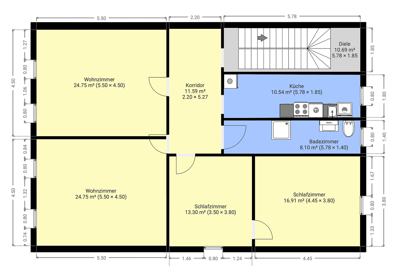 Pronájem bytu 4+1 120 m², Erzstraße 29, Clausthal-Zellerfeld, Dolní Sasko Pronájem bytu 4+1 120 m², Erzstraße 29, Clausthal-Zellerfeld, Dolní Sasko
