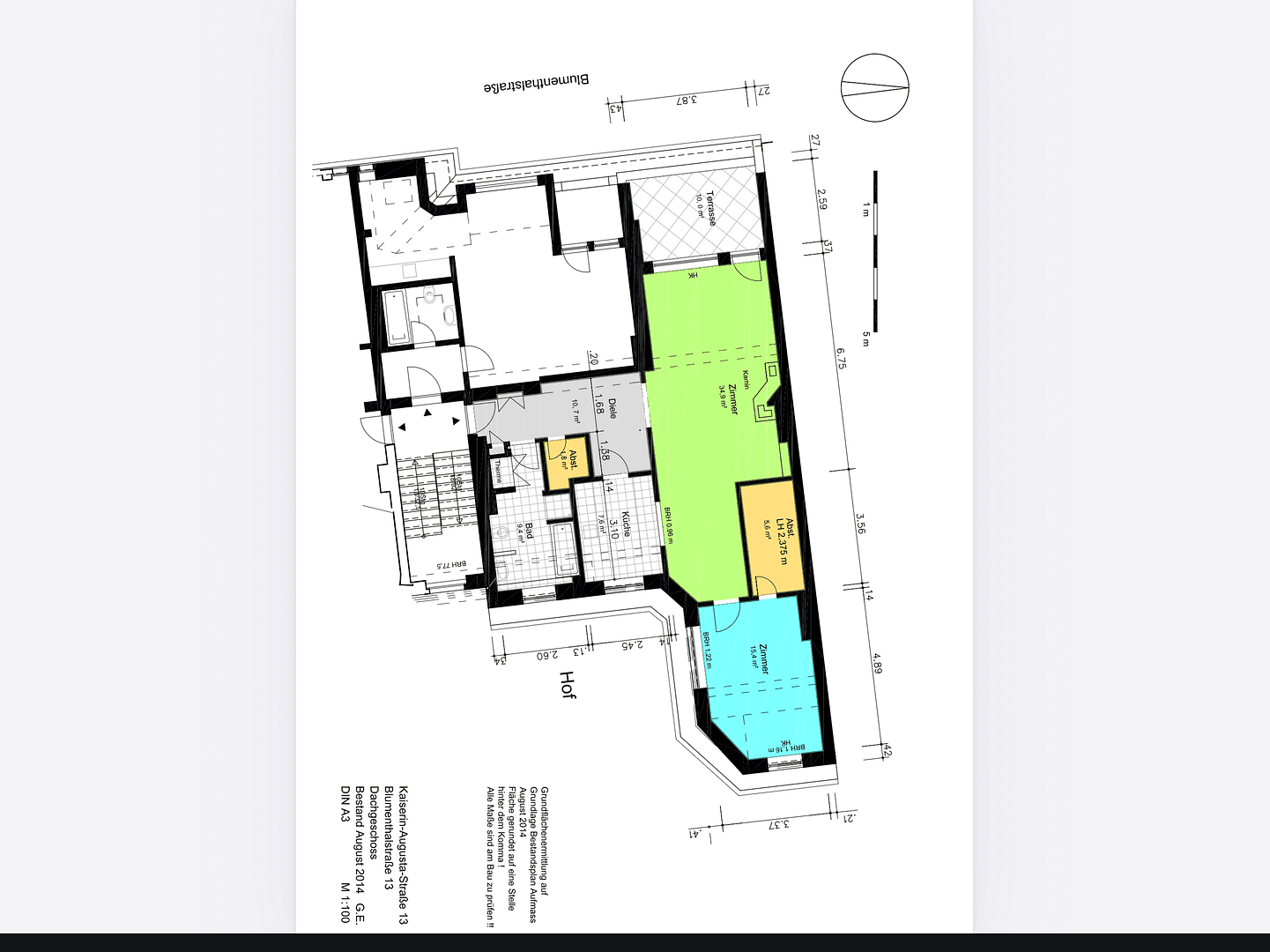 Prodej bytu 2+1 91 m², Blumenthalstrasse 13, Berlin, Berlín Prodej bytu 2+1 91 m², Blumenthalstrasse 13, Berlin, Berlín
