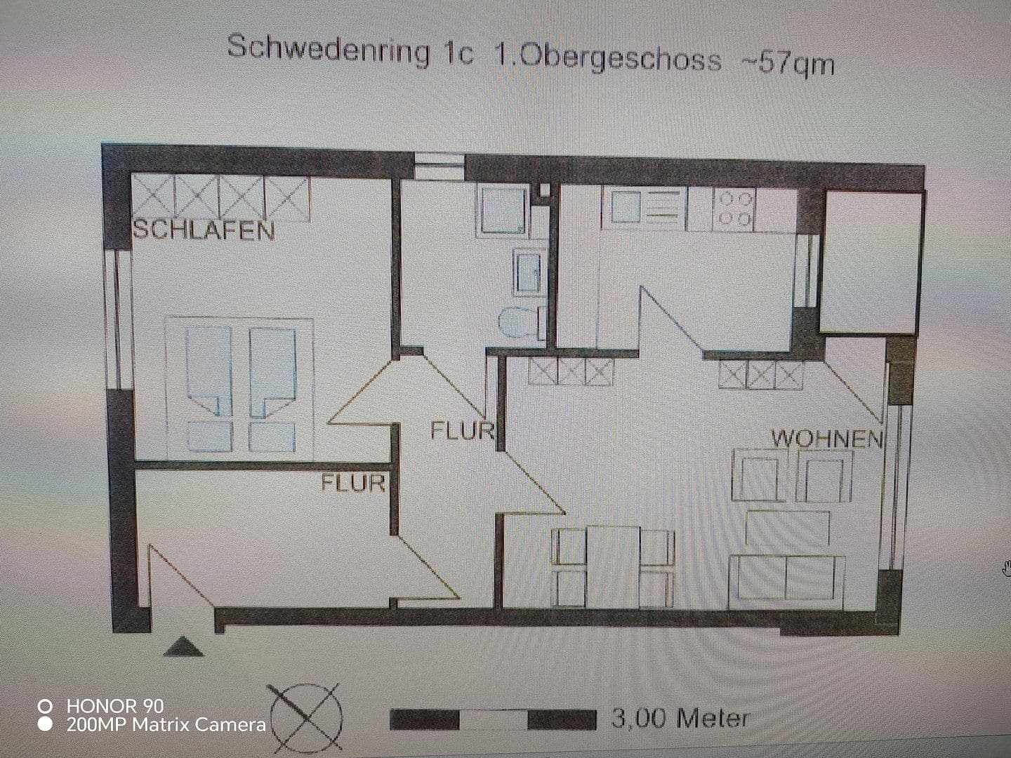 Pronájem bytu 2+1 58 m², Schwedenring 1c, Bornhöved, Šlesvicko-Holštýnsko Pronájem bytu 2+1 58 m², Schwedenring 1c, Bornhöved, Šlesvicko-Holštýnsko
