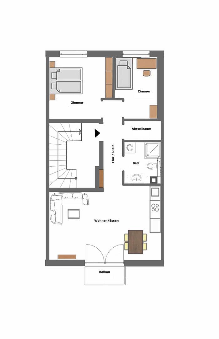 Pronájem bytu 3+1 60 m², Kelsterbach, Hessen Pronájem bytu 3+1 60 m², Kelsterbach, Hessen