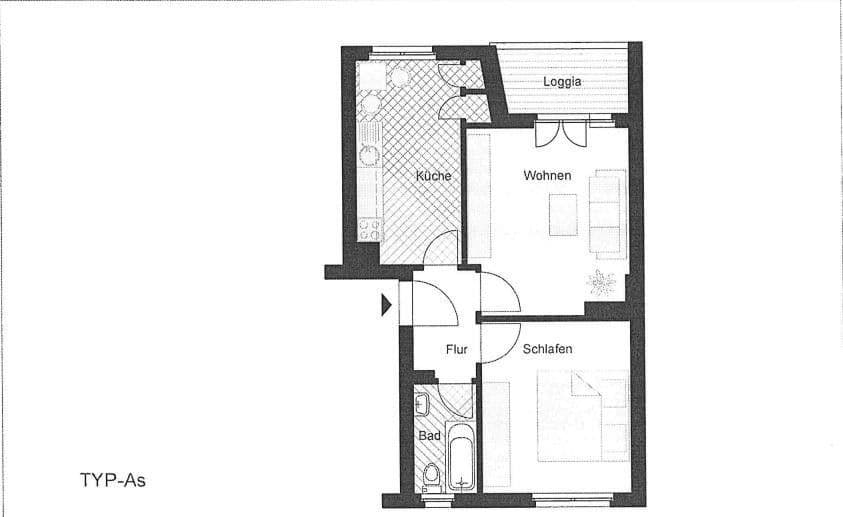 Pronájem bytu 2+1 54 m², Hohenzollernstraße 4, Koblenz, Porýní-Falc Pronájem bytu 2+1 54 m², Hohenzollernstraße 4, Koblenz, Porýní-Falc