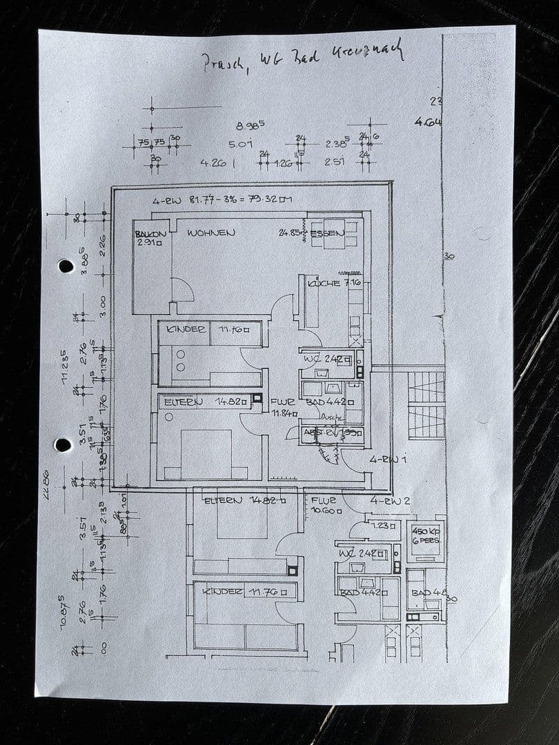 Prodej bytu 3+1 80 m², Holbeinstraße 113, Bad Kreuznach, Porýní-Falc Prodej bytu 3+1 80 m², Holbeinstraße 113, Bad Kreuznach, Porýní-Falc