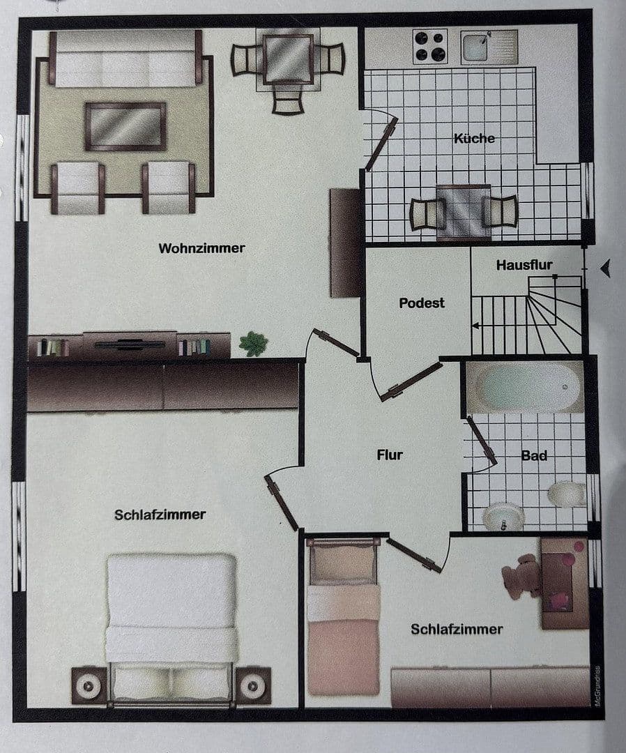 Prodej bytu 3+1 65 m², Brühlstraße 13/2, Mögglingen, Bádensko-Württembersko Prodej bytu 3+1 65 m², Brühlstraße 13/2, Mögglingen, Bádensko-Württembersko