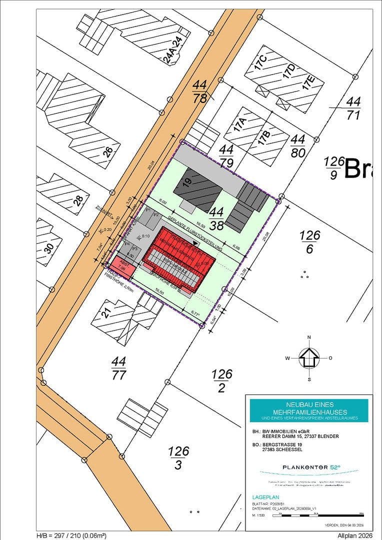 Prodej bytu 2+1 63 m², Bergstraße 19, Scheeßel, Dolní Sasko Prodej bytu 2+1 63 m², Bergstraße 19, Scheeßel, Dolní Sasko