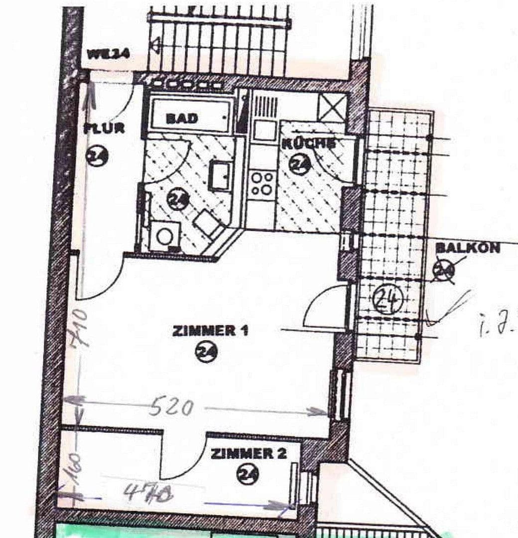Prodej bytu 2+1 44 m², Schulstr. 28, Berlin, Berlín Prodej bytu 2+1 44 m², Schulstr. 28, Berlin, Berlín
