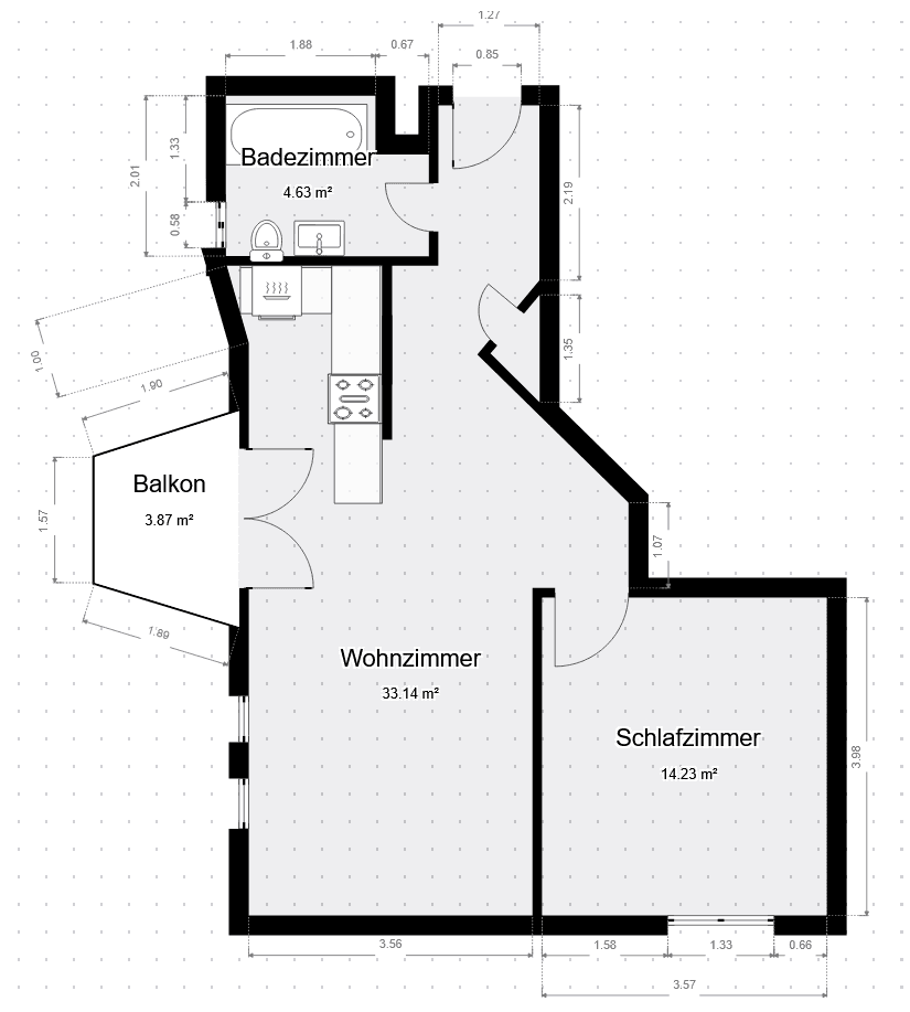 Pronájem bytu 2+1 57 m², Gerbersruhstr. 99, Wiesloch, Bádensko-Württembersko Pronájem bytu 2+1 57 m², Gerbersruhstr. 99, Wiesloch, Bádensko-Württembersko