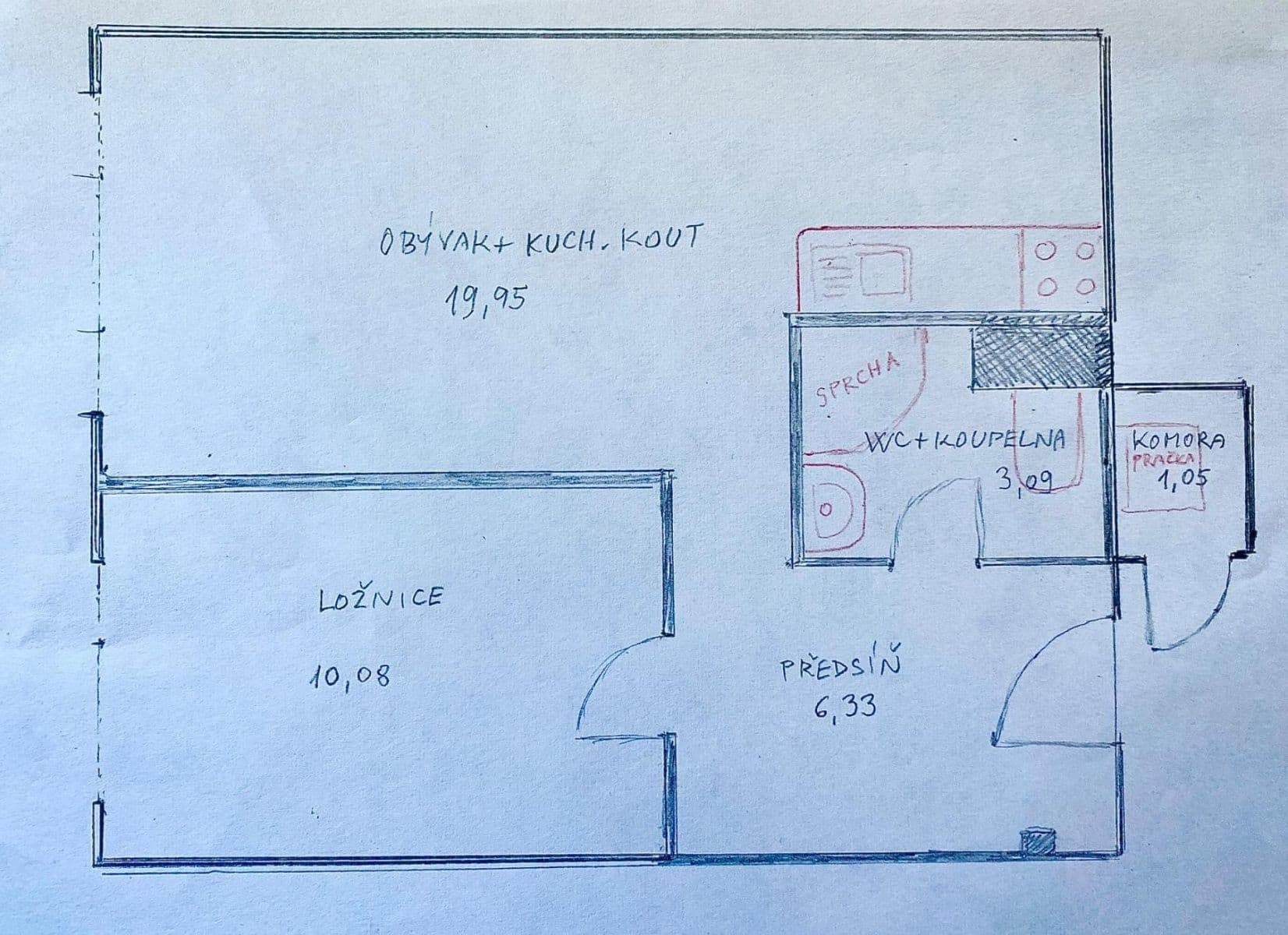 Pronájem bytu 2+kk 41 m², Na Strži, Praha, Praha Pronájem bytu 2+kk 41 m², Na Strži, Praha, Praha