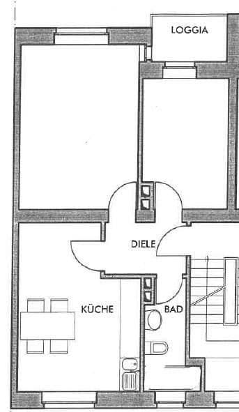 Pronájem bytu 2+1 51 m², Neckarstr. 22, Düsseldorf, Severní Porýní-Vestfálsko Pronájem bytu 2+1 51 m², Neckarstr. 22, Düsseldorf, Severní Porýní-Vestfálsko