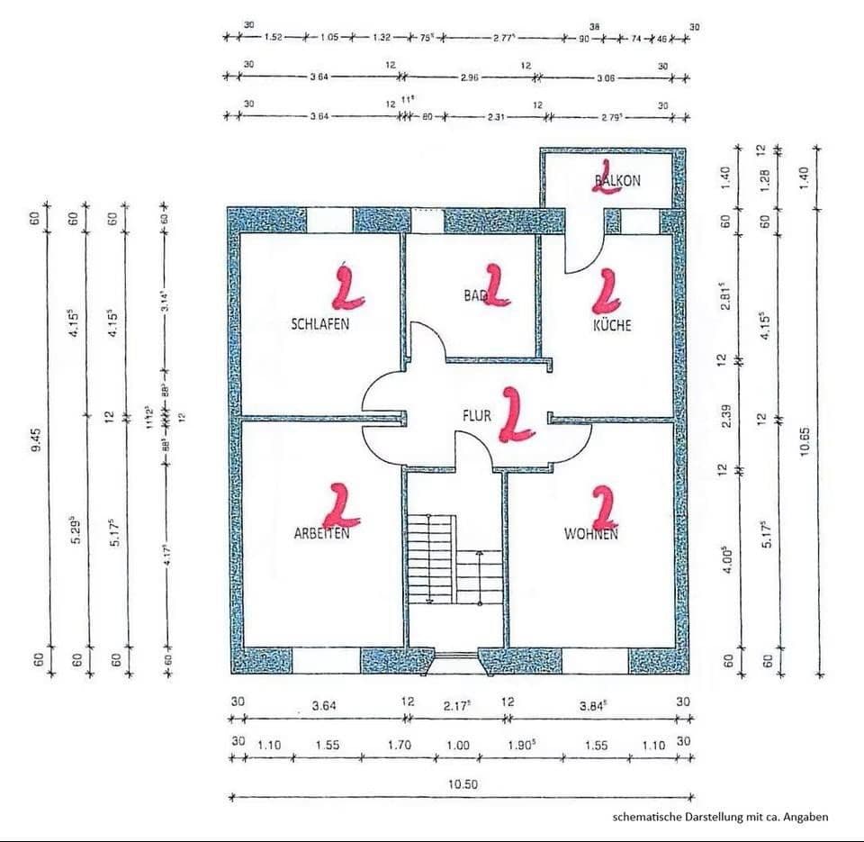 Prodej bytu 3+1 80 m², Ehranger Straße 79, Trier, Porýní-Falc Prodej bytu 3+1 80 m², Ehranger Straße 79, Trier, Porýní-Falc