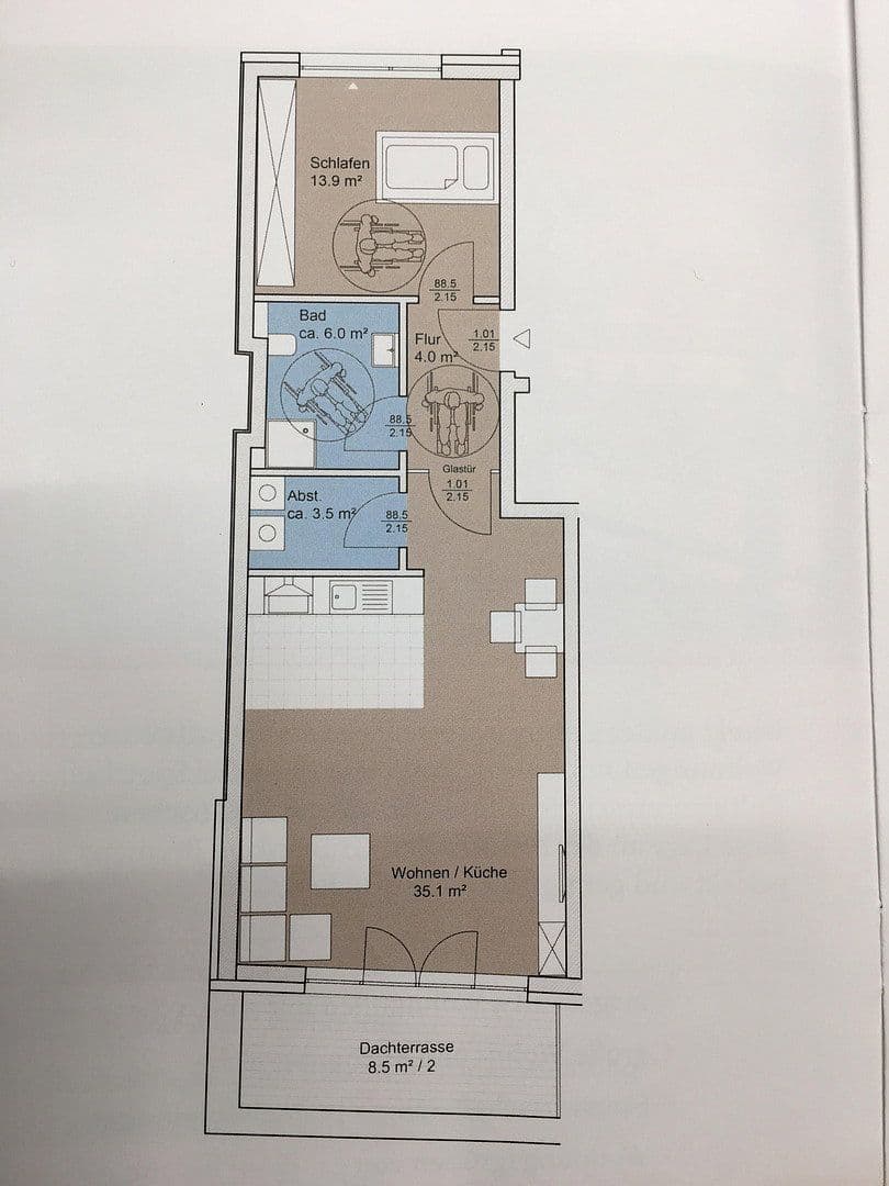 Prodej bytu 2+kk 67 m², Am Wall 86, Bremen, Bremen Prodej bytu 2+kk 67 m², Am Wall 86, Bremen, Bremen