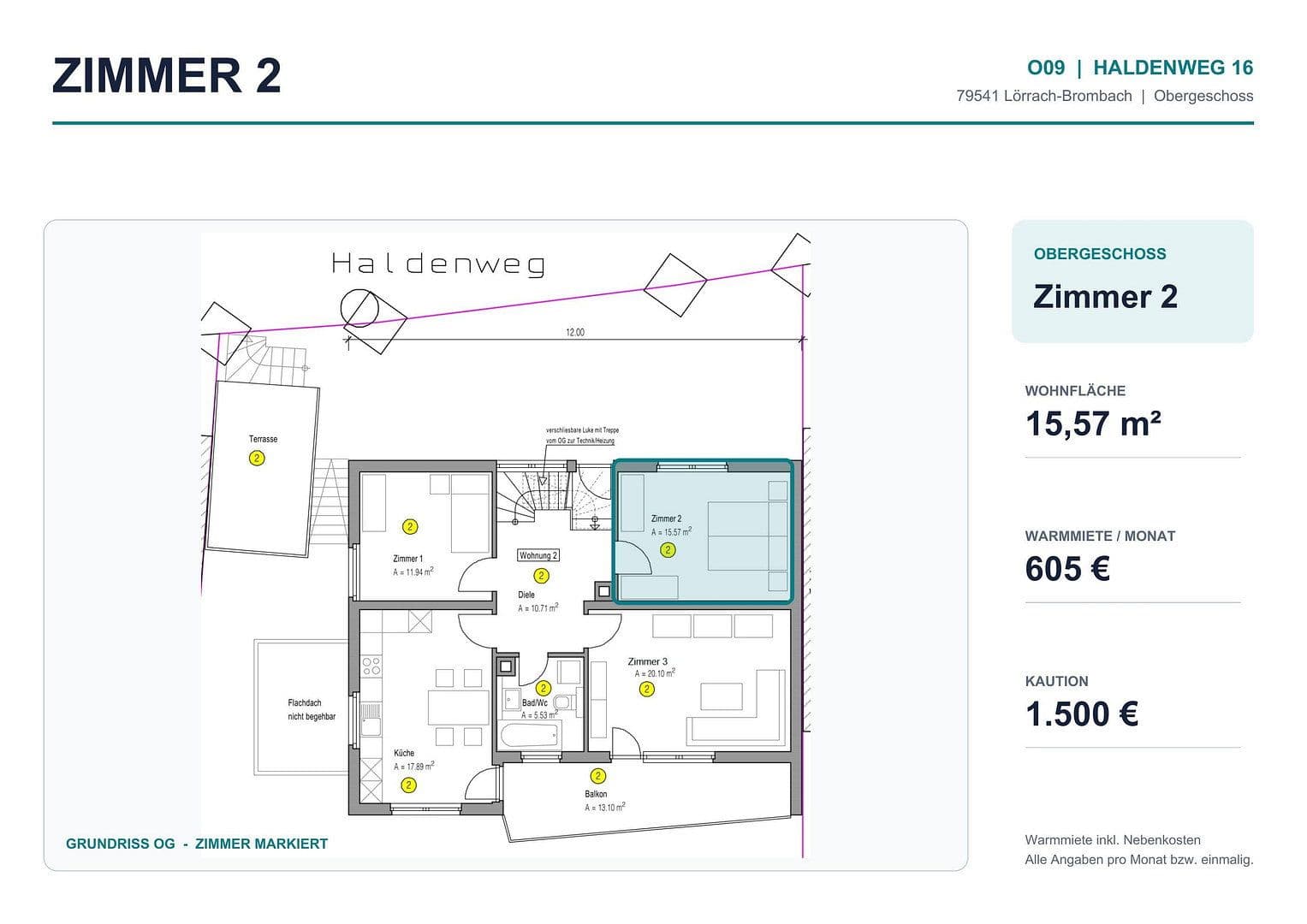 Pronájem bytu 17 m², Haldenweg 16, Lörrach, Bádensko-Württembersko Pronájem bytu 17 m², Haldenweg 16, Lörrach, Bádensko-Württembersko